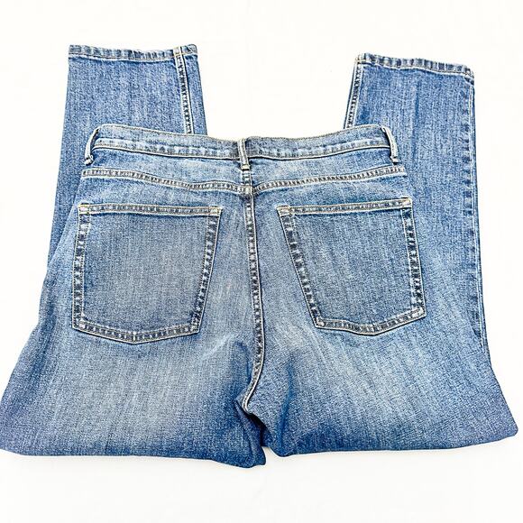 Everlane High Rise Straight Medium Wash Denim Jeans Size 31 Ankle - Picture 5 of 8